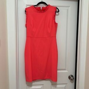 NWT Hot pink J. Crew Dress with ruffles